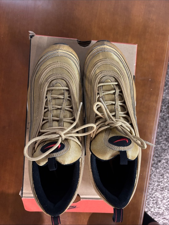 Nike Other - Nike Air Max 97 OG metallic gold varsity red